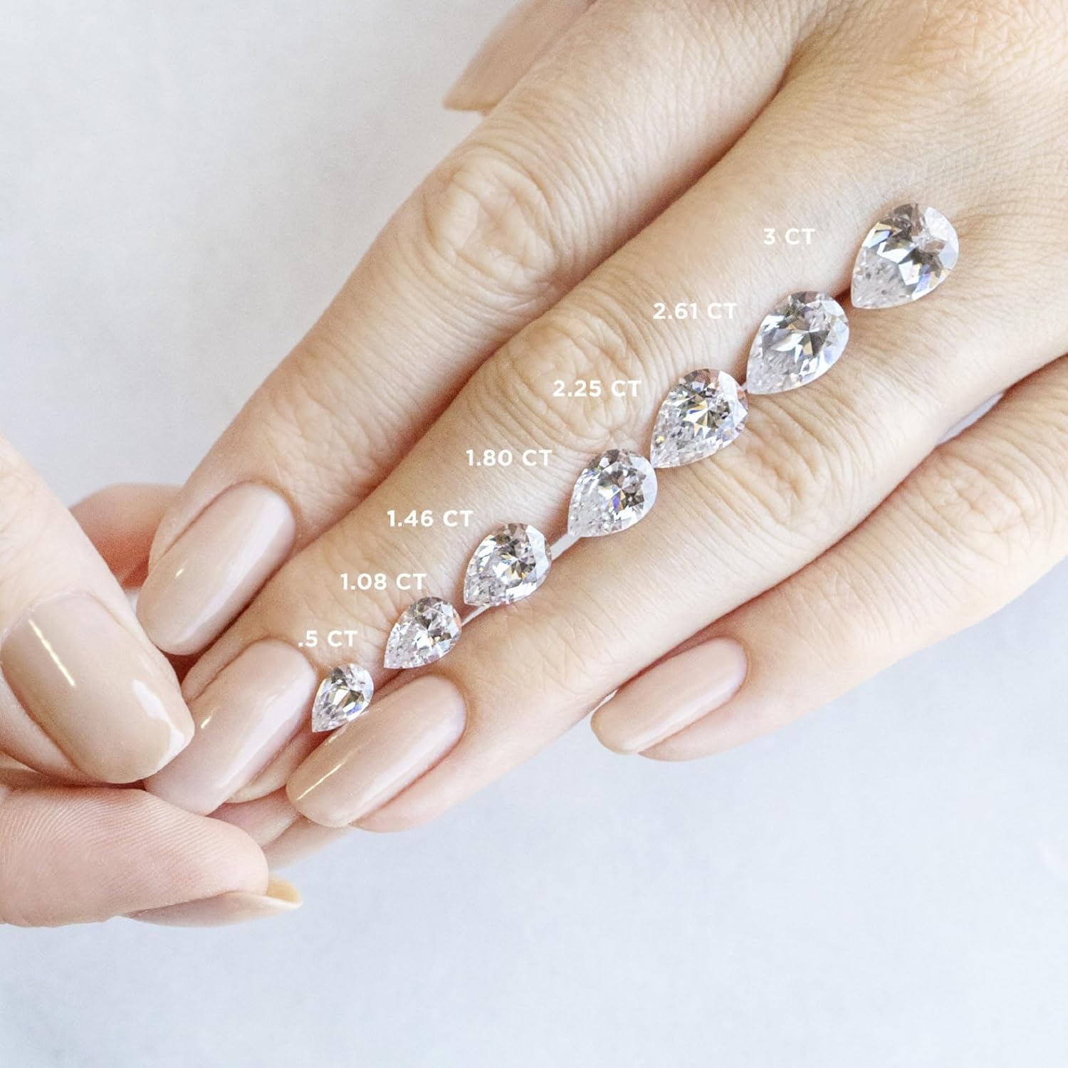 1-3 CT Moissanite Three Stone Engagement Ring Wedding Anniversary Ring for Gifts 925 Sterling Silver, 10K/14K/18K Solid Rose/White/Yellow Gold