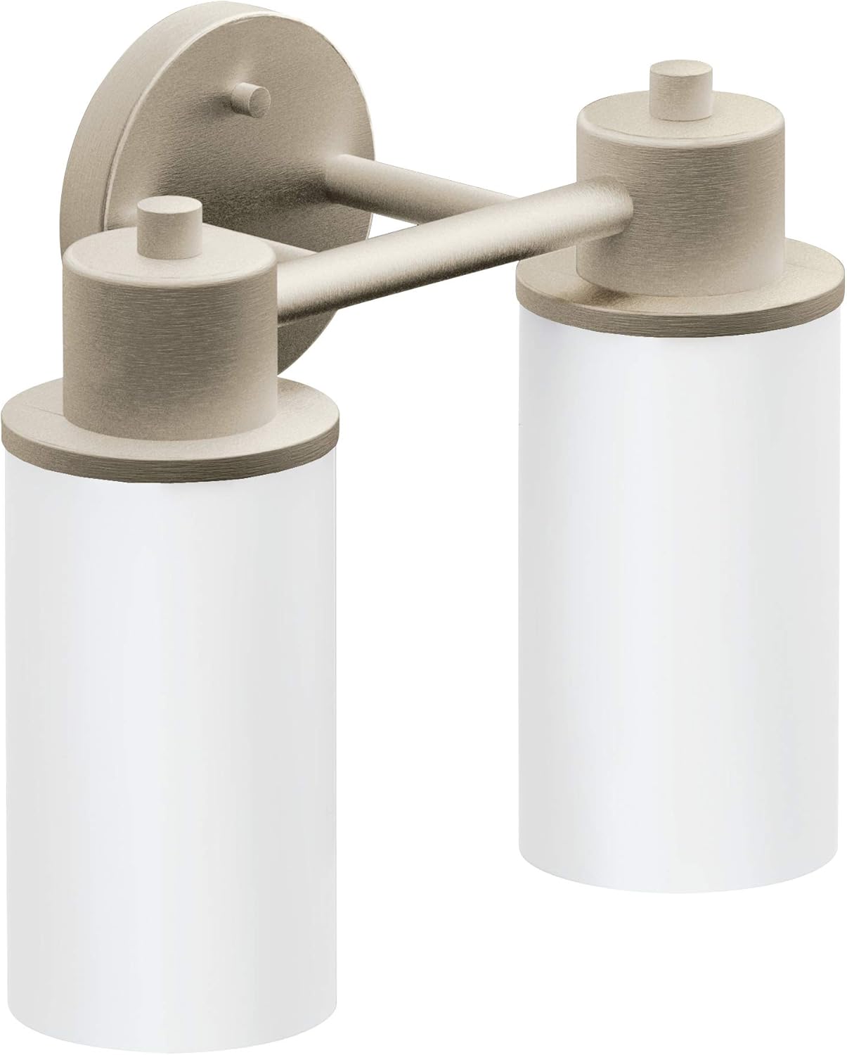 Lowest Price Moen DN0762BN Iso 2-Light Dual-Mount Bath Bathroom Vanity Fixture with Frosted Glass, Brushed Nickel Lowest Price Moen DN0762BN Iso 2-Light Dual-Mount Bath Bathroom Vanity Fixture with Frosted Glass, Brushed Nickel