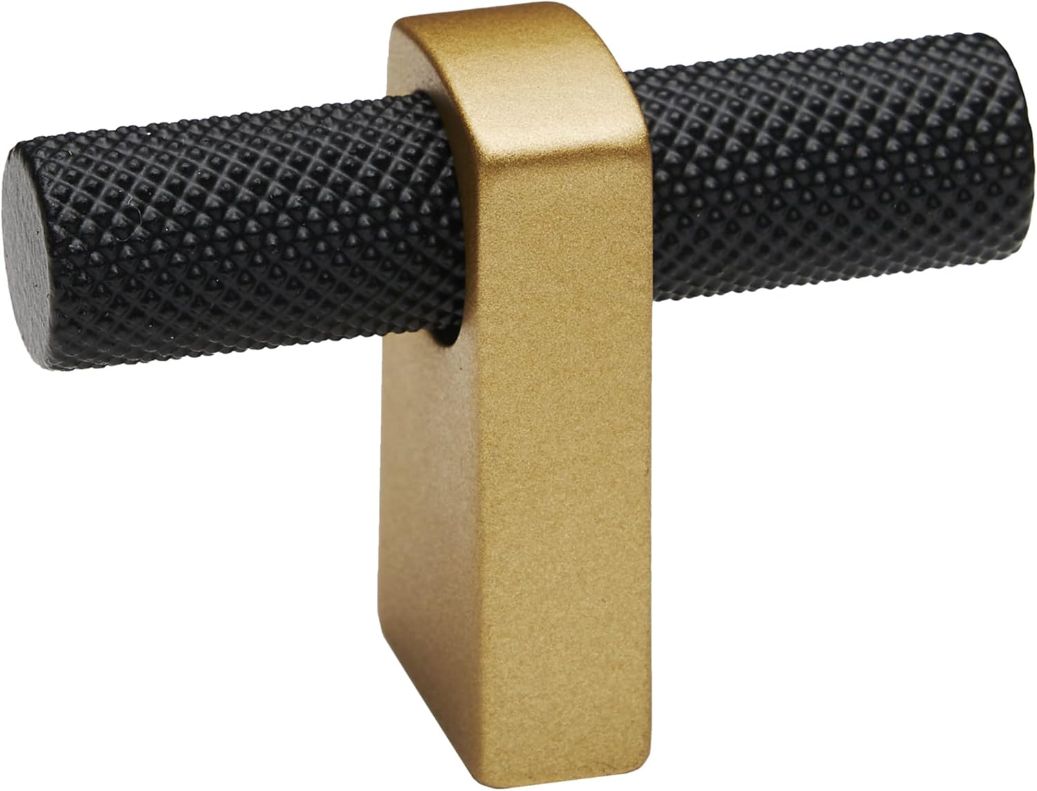 A2901-CHP-MB - T Knob Knurled Bar, Champange-Matte Black