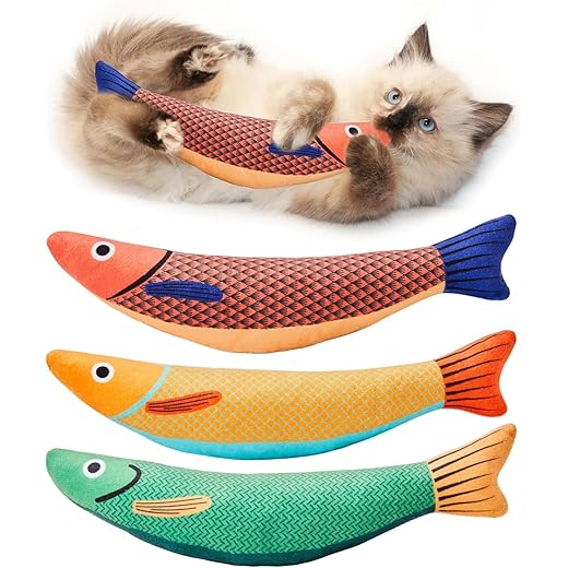 Catnip Fish Toy for Cats - Interactive Plush