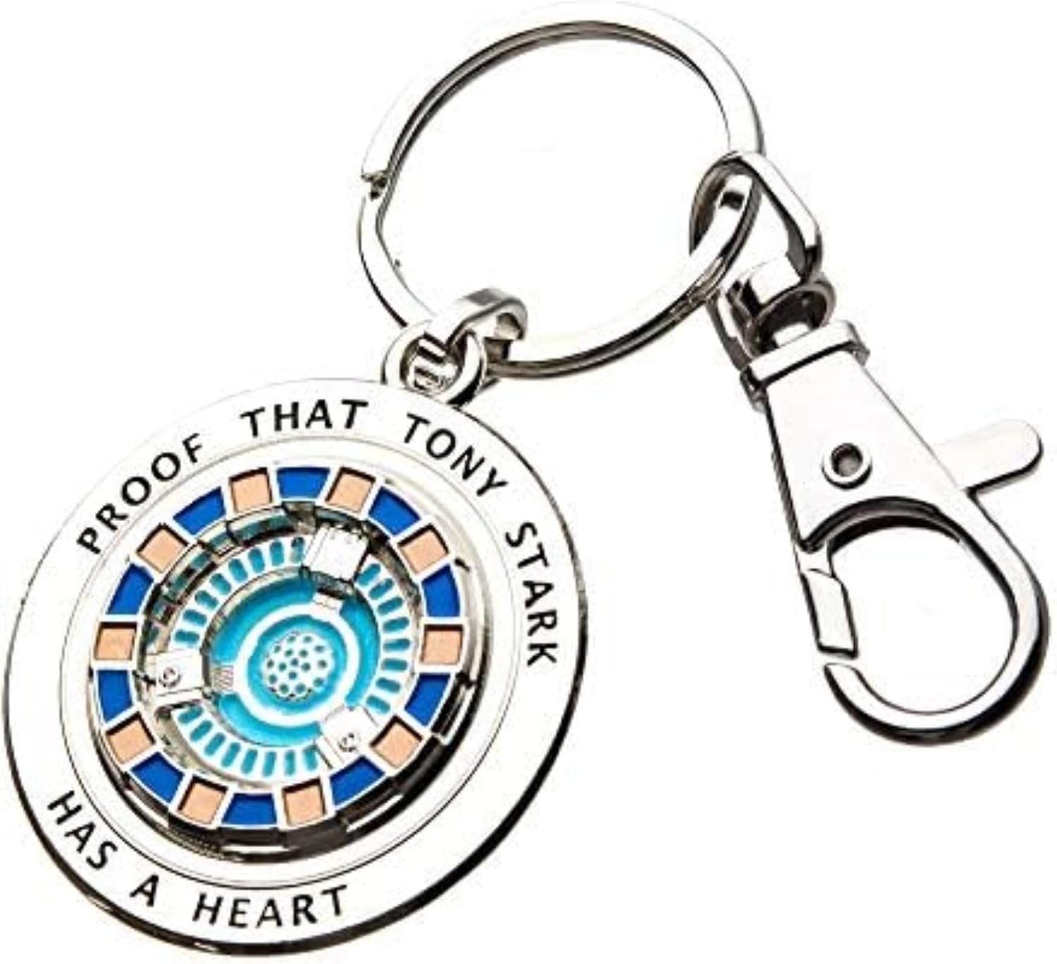 Iron Man Marvel Tony Has A Heart 3D Metal Key Chain