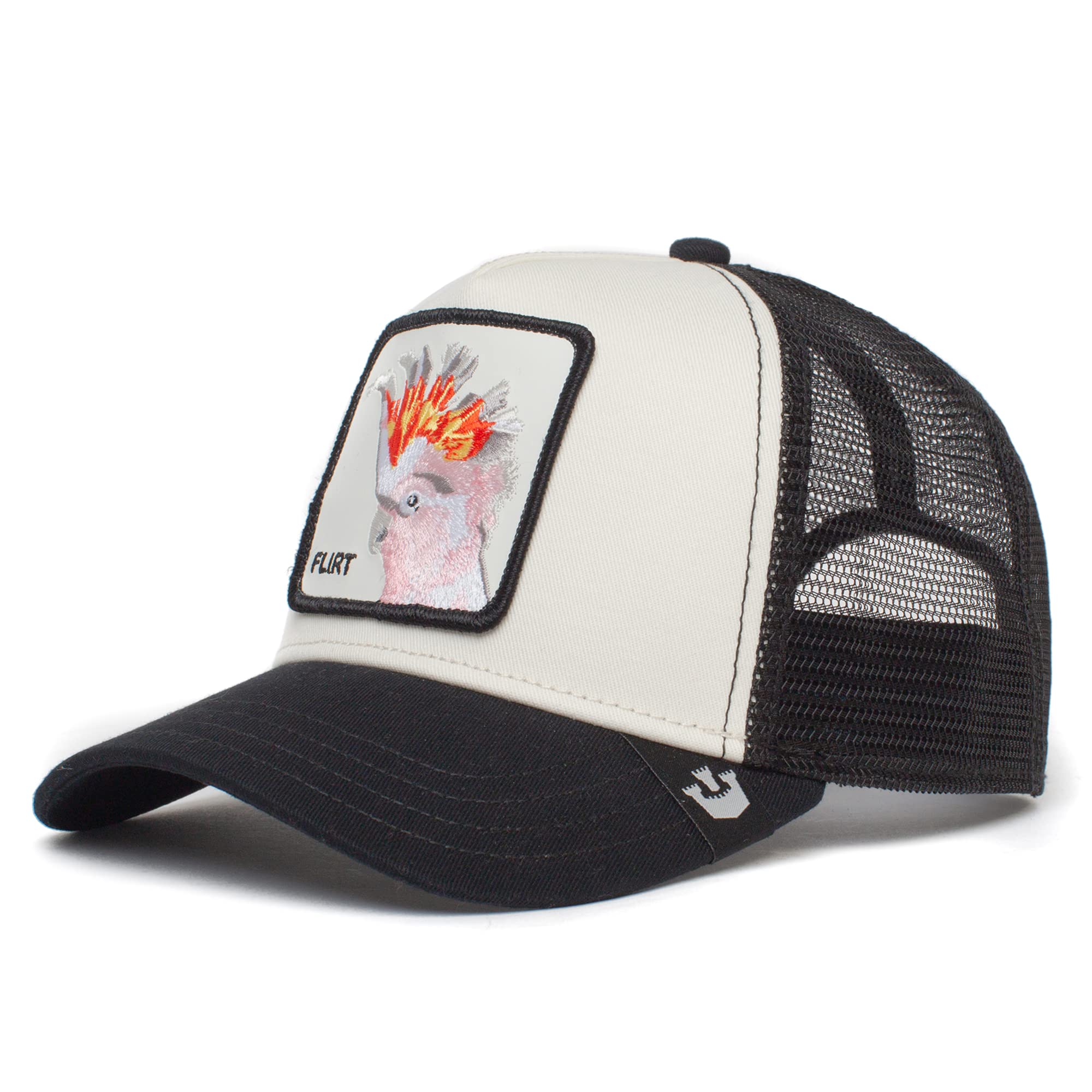 Goorin Bros. The Farm Unisex Original Adjustable Snapback Trucker Hat, White Flirty Bird, One Size