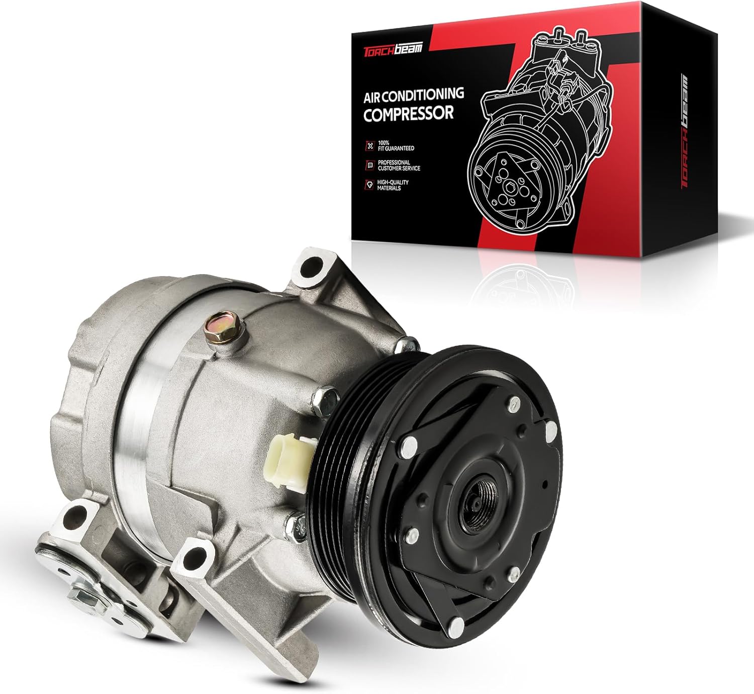 Torchbeam 58992 Air Conditioning Compressor, AC Compressor Fit for Century, Regal, Impala, Lumina, Malibu, Monte Carlo, Venturem Alero, Cutlass, Silhouette, Grand Am, Grand Prix