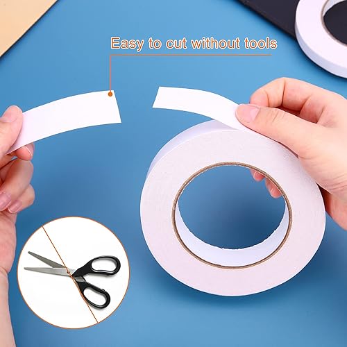 Miniatura 6 de Cinta adhesiva de doble cara de 1.5 pulgadas, ultrafina y de alta calidad, para manualidades y arte, papel, envoltura de regalos, etc. (1.5 pulgadas