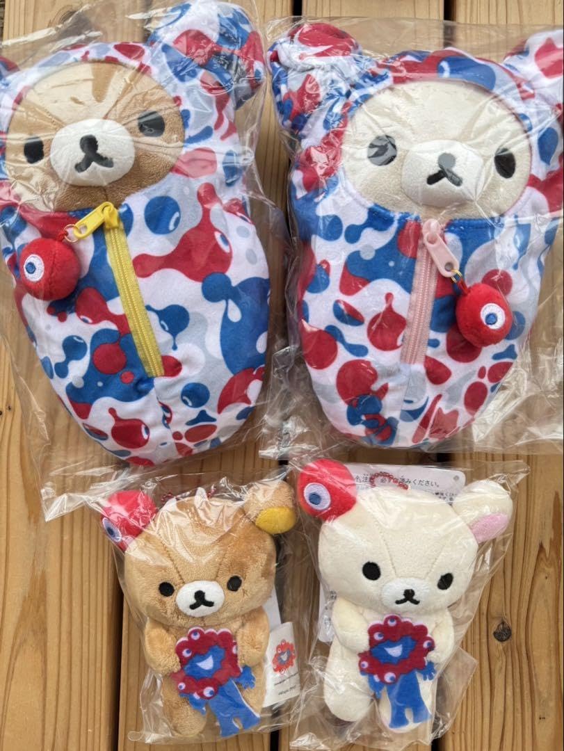 リラックマ　コリラックマ　×　ミャクミャク　万博② リラックマ×ミャクミャク、限定ぬいぐるみが万博会場内ストアで