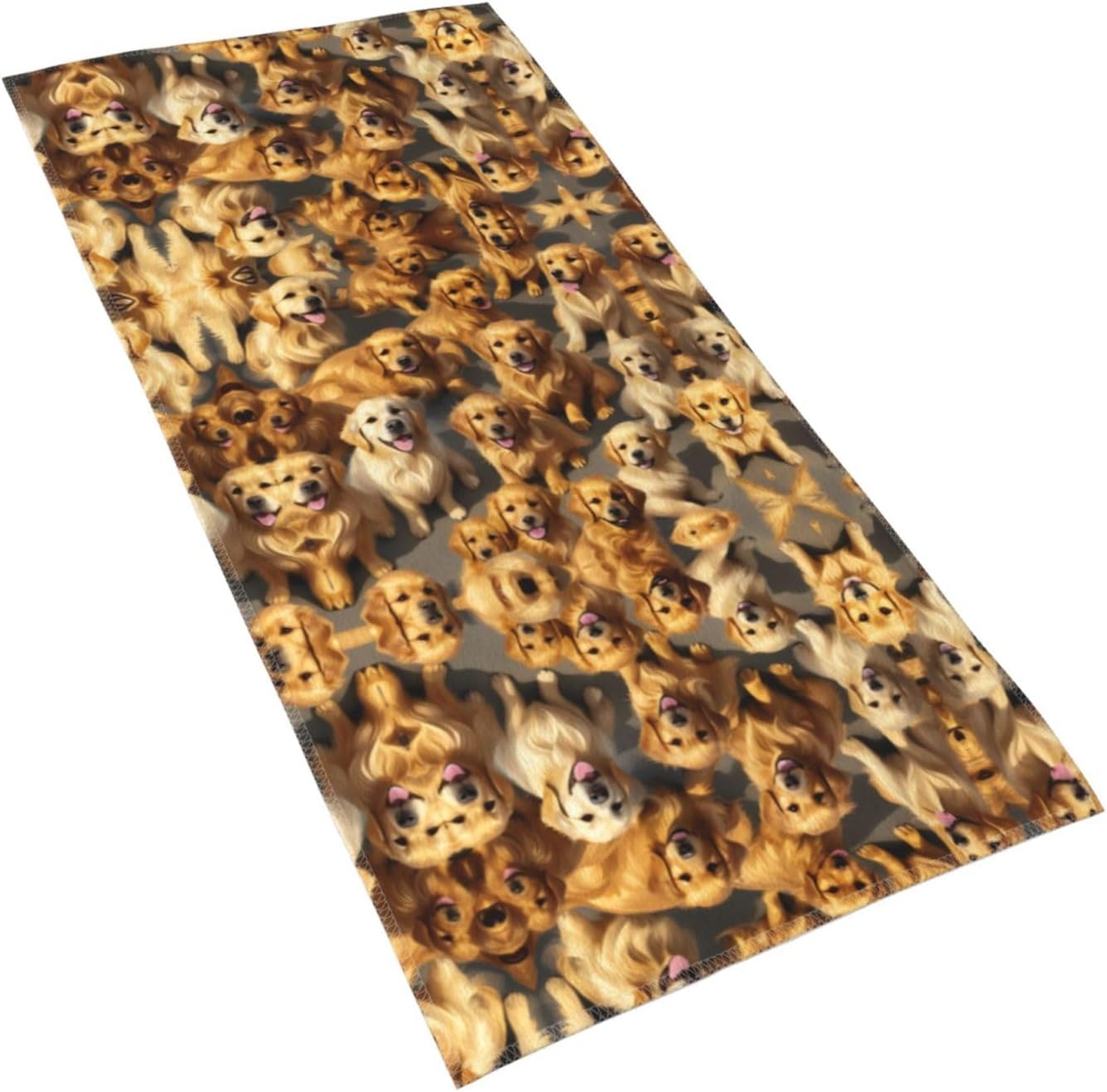 Golden Retrievers Print Hand Towels for Kitchen, Decorative Bathroom Towels Decor Farmhouse Cute for Men Women Gifts