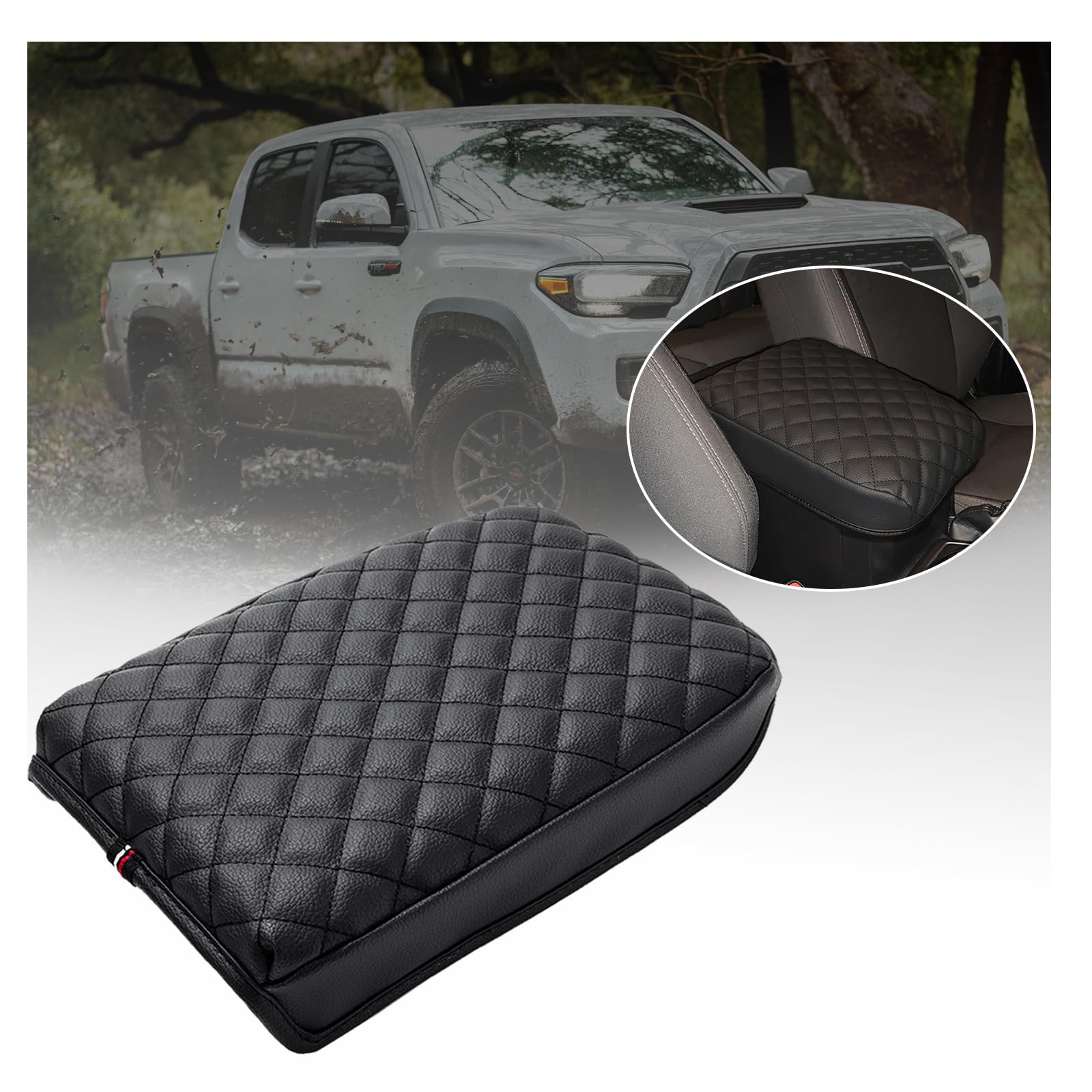 JKCOVER Armrest Cover Compatible with Toyota Tacoma 2016-2023