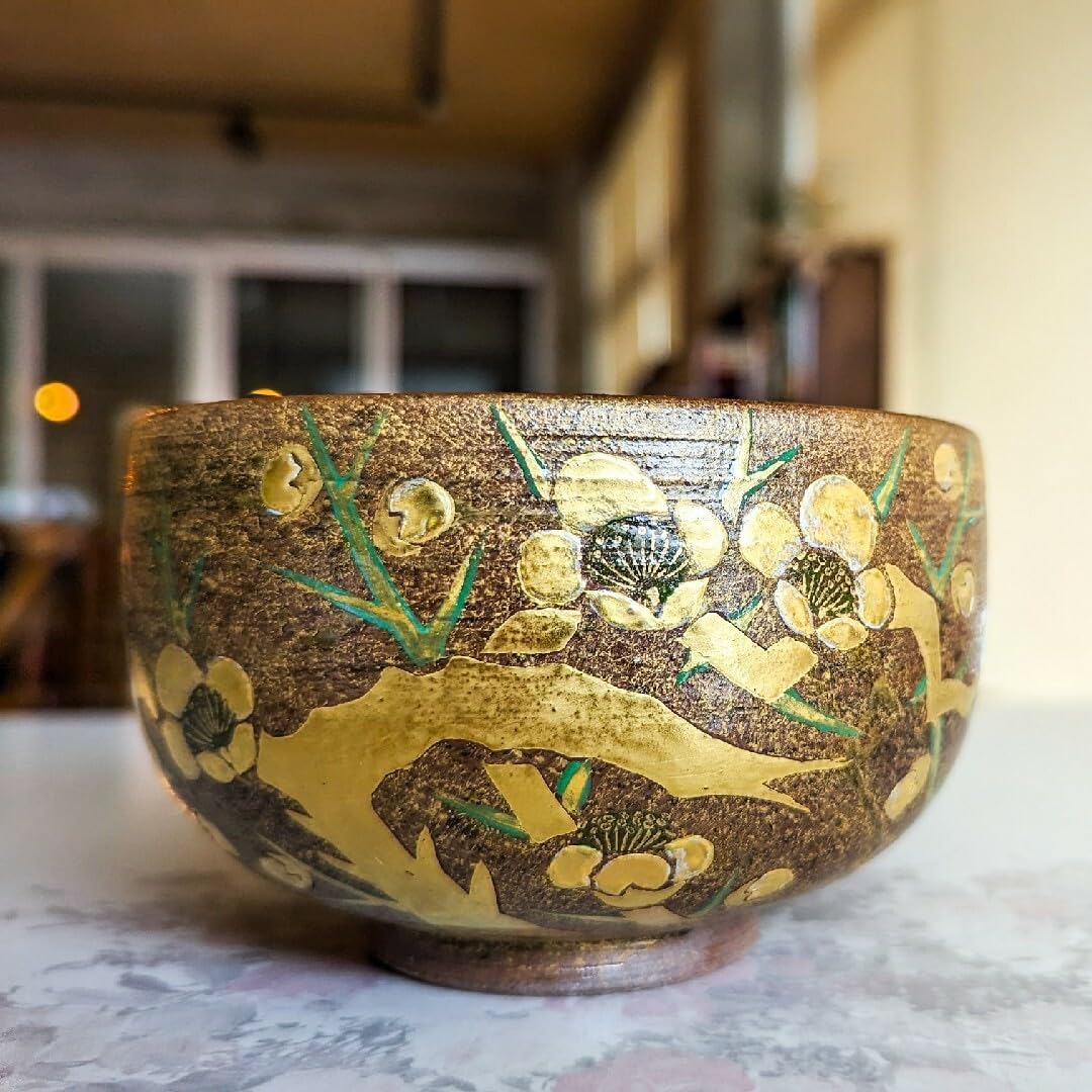九谷焼 美山造 金彩梅絵茶碗 箱付き Amazon.co.jp: 九谷焼 美山造 金彩梅絵茶碗 箱付き : ホーム