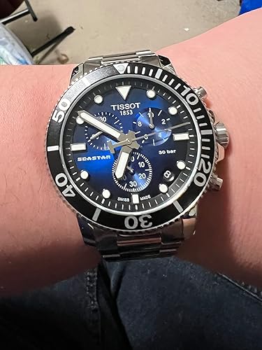 Amazon.co.jp: [ティソ] 腕時計 メンズ TISSOT シースター 1000 クロノ