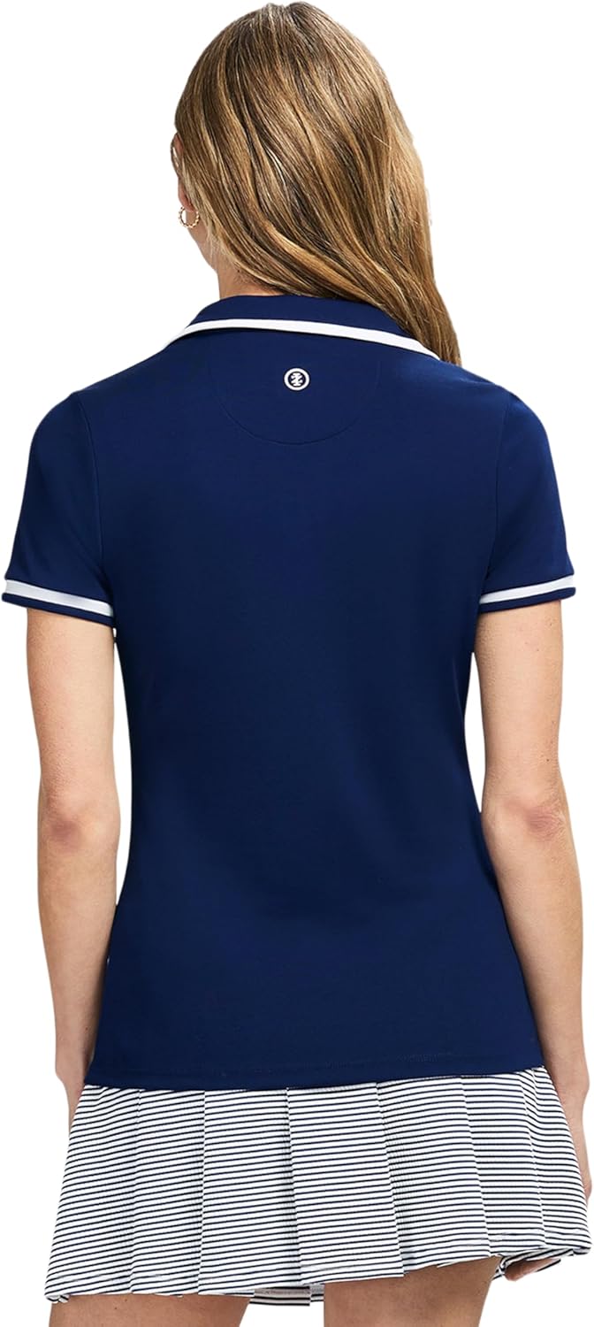 Izod Womens Polo Shirt Performance Stretch Short Sleeve - Image 2
