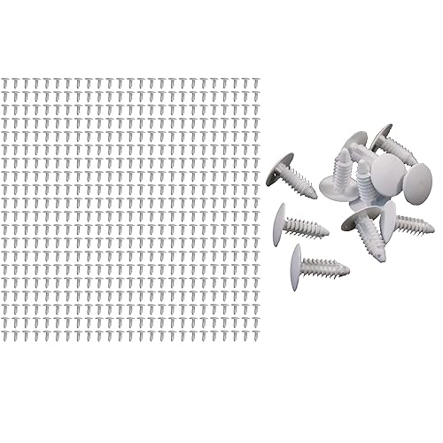 CrawlSpace-DIY - Clips de barrera de vapor para árbol de Navidad de 0.8 pulgadas, clips de remache de nailon de plástico, estantes de montaje de