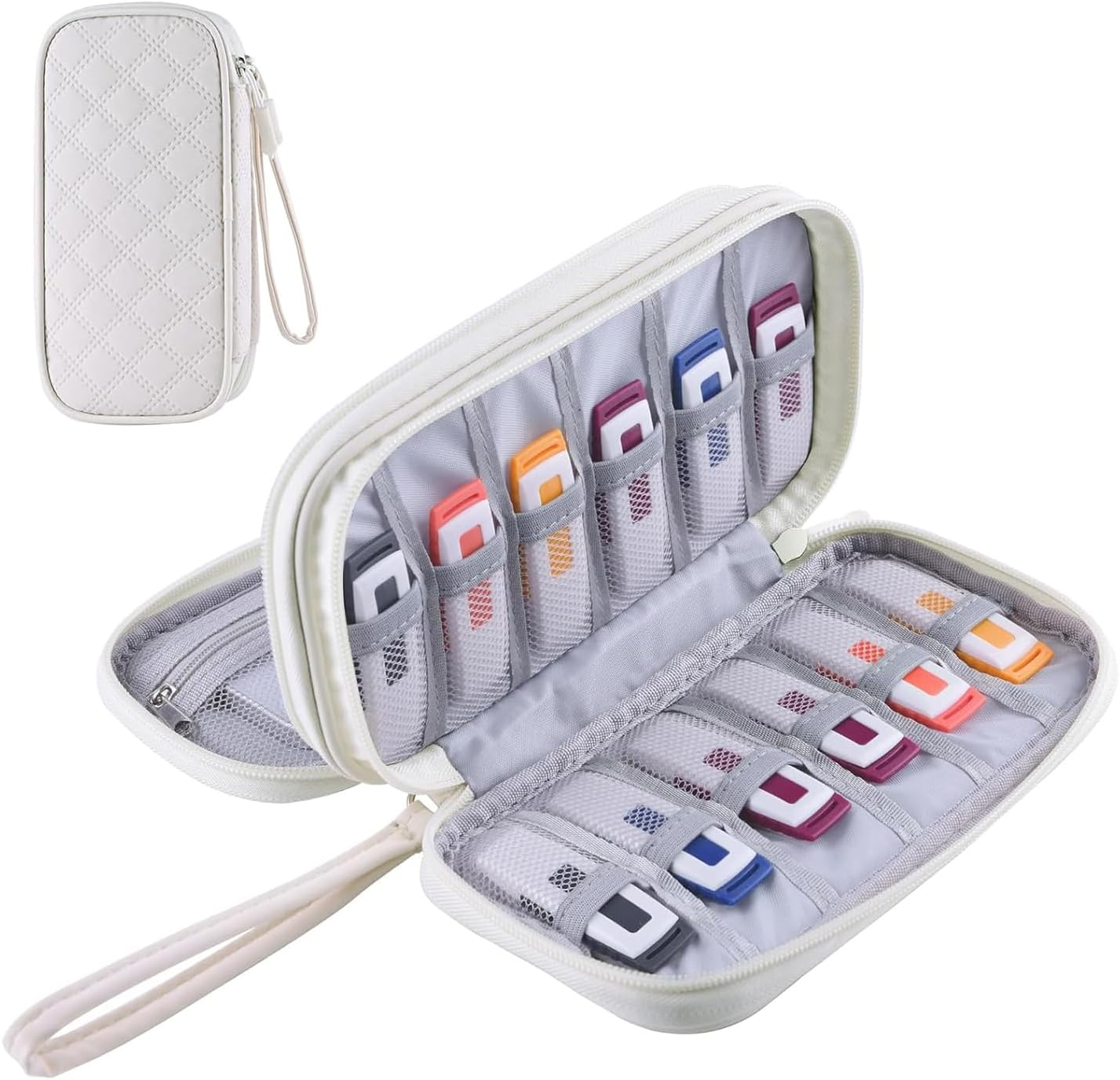 Amazon.com: COOTHINE USB Flash Drive Holder Case, Portable Storage Bag ...