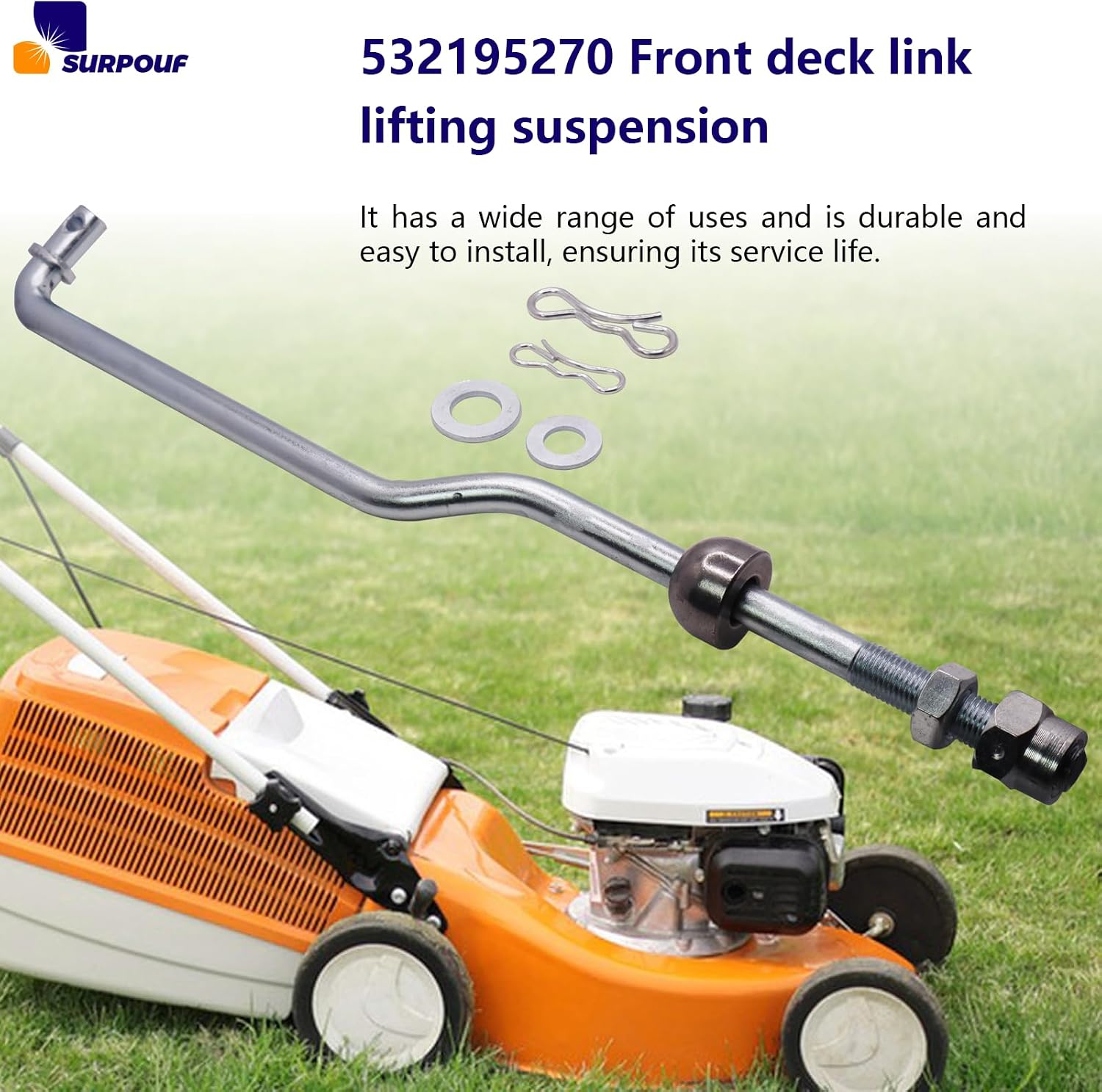 532195270 195270 Front Deck Link Lift Suspension Compatible with Craftsman Husqvarna Mower 532195264、581506902、581506903、58150690