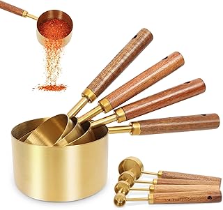 Gold Measuring Cups Set of 8