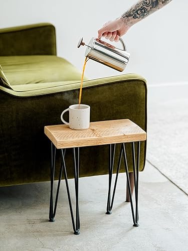 Miniatura 5 de Cafetera de prensa francesa Aki - Cafetería aislada de alta calidad, 3 tazas, 24 onzas  23.0 fl oz (acero inoxidable, acabado espejo)