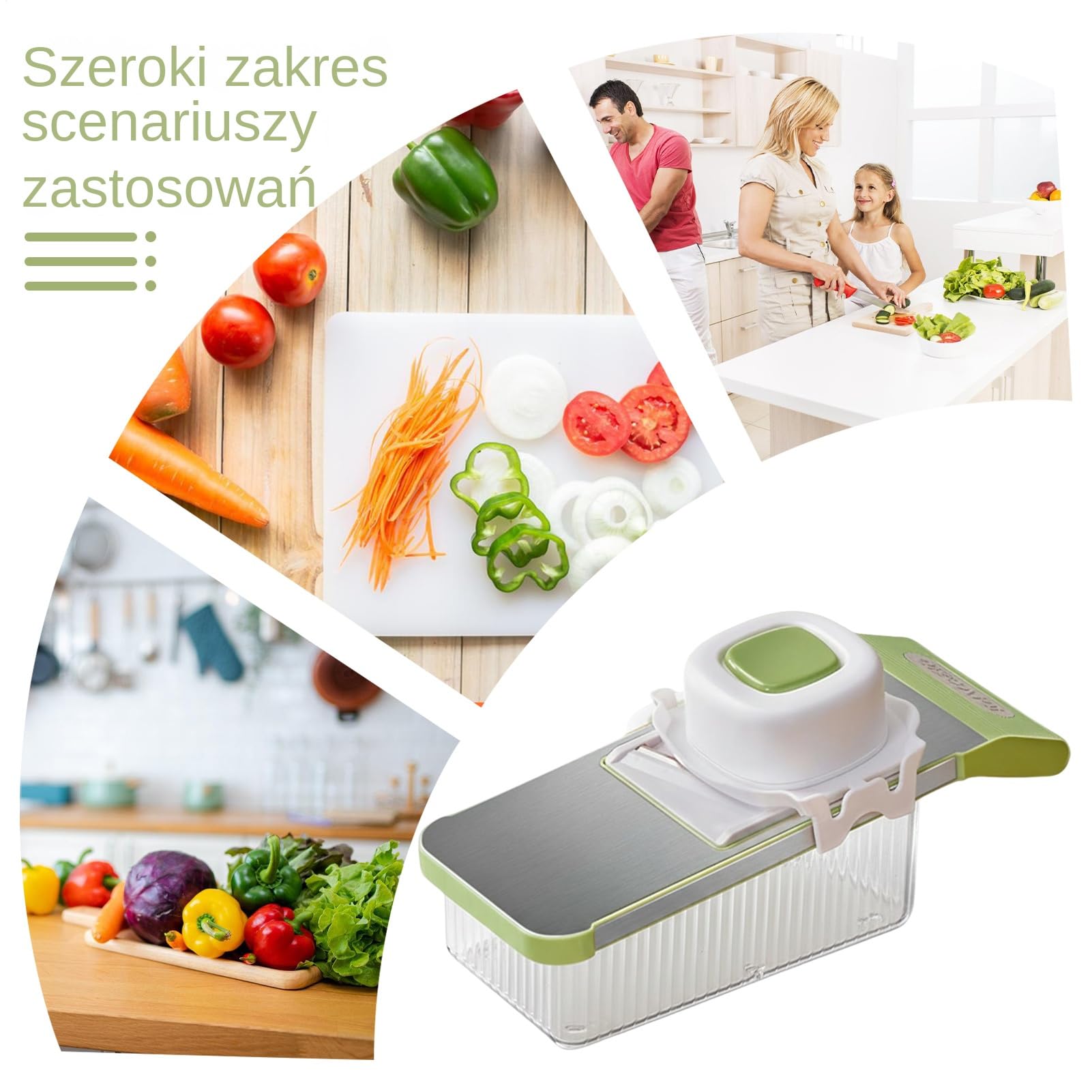 Siekacz Do Żywności Z Pojemnikiem 6w1 Przenośne Wielofunkcyjne Narzędzie