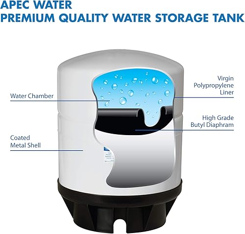 Miniatura 2 de APEC TANK-14 Tanque de almacenamiento de agua de ósmosis inversa prepresurizado de 14 galones