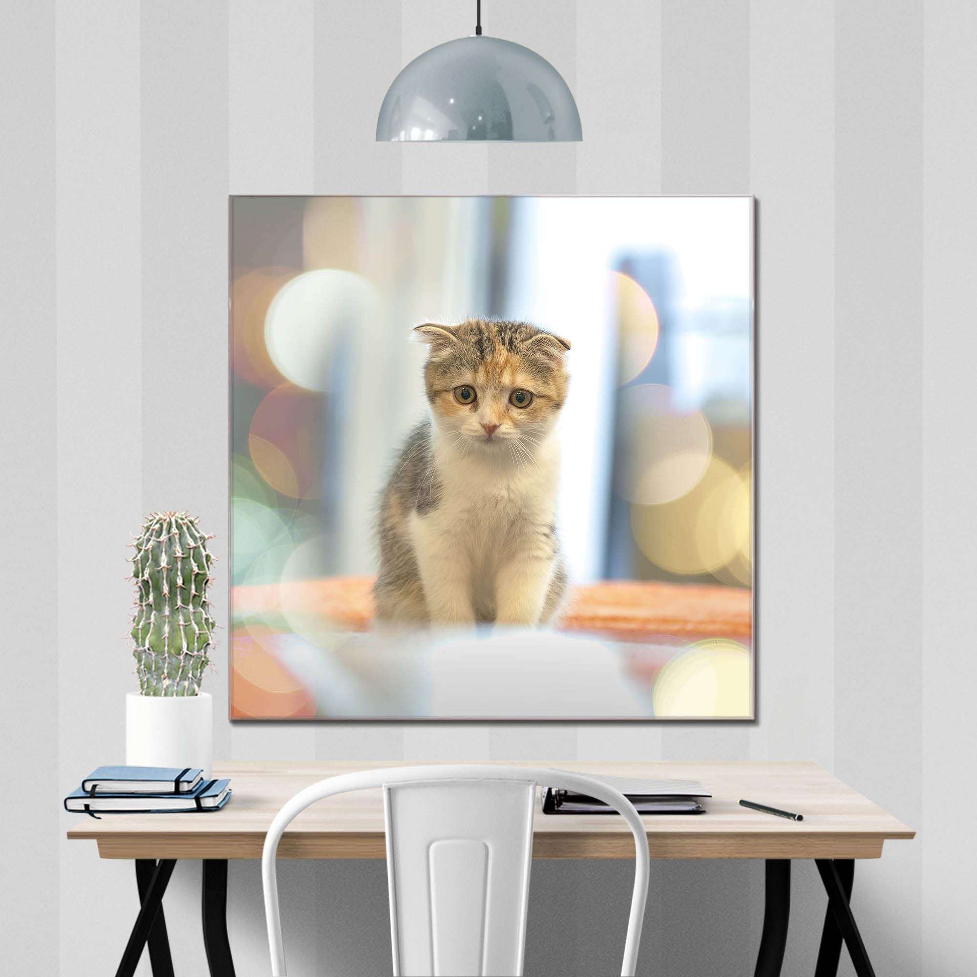 Banjado® Glas Magnettafel 30x30 Cm – Mit Motiv 'Rosa Ballons', Magnetisch & Beschreibbar – Für Küche, Büro Als Memoboard