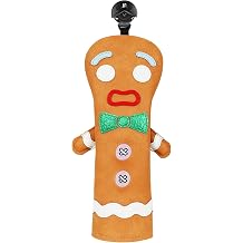 Funny Golf Club Head Cover Driver Headcover Fairway Wood Headcover Hybrid Club Head Cover Brown Monster Cookie