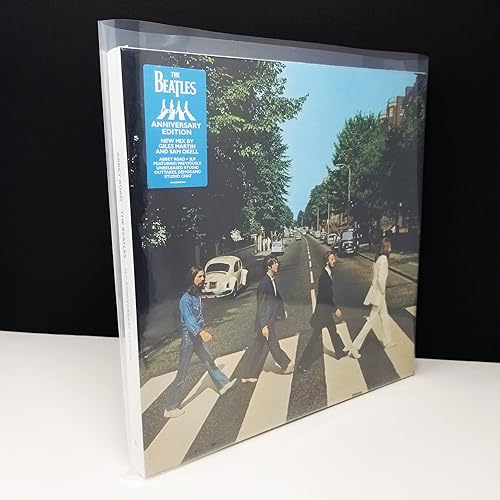 Miniatura 6 de Juego de 5 fundas exteriores grandes sin solapa, plástico de polietileno de 4 mil, se adapta a álbumes de vinilo de 4 a 5 LP de 14 x 14 pulgadas (+