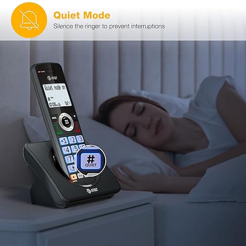 Miniatura 11 de AT&T Teléfono residencial de línea fija de 5 teléfonos con bloqueador de llamadas, identificación de llamadallamada en espera, altavoz de teléfono