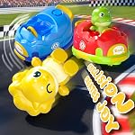 2 Pack Remote Control Bumper Car for Kids 3-5, Dinosaur RC Battle Car with Collision Ejection Spray Light Music, Birthday Gift for Toddler 1-3, Interactive Game Car Toy For 3 4 5 Years Old Boy