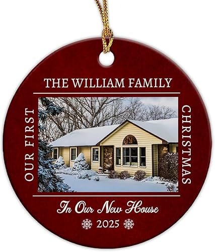 Vista 80 de Adorno de Navidad con foto personalizada de mi segunda Navidad 2025, adorno personalizado de cerámica para bebé, adorno colgante para árbol