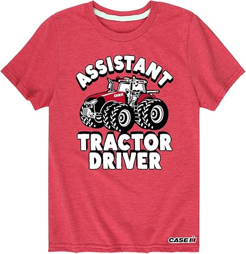 Case IH - Assistant Tractor Driver - Camiseta de manga corta para niños pequeños