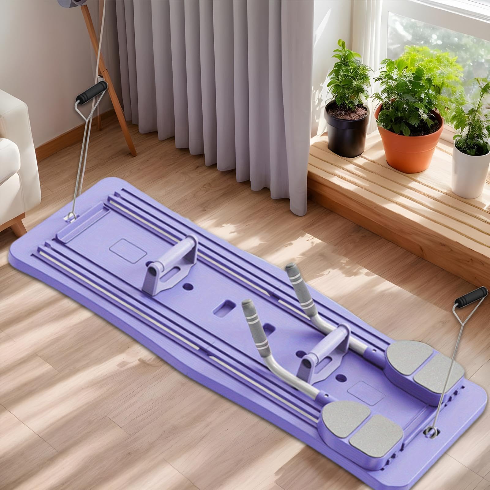Pilates Board, Pilates Reformer – Attrezzature per l'allenamento addominale – Tavole da pilates portatili e pieghevoli per l'allenamento a casa, allenamento nucleare per donne