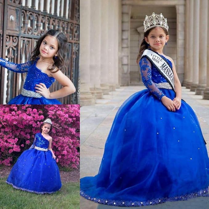 pageant dress blue