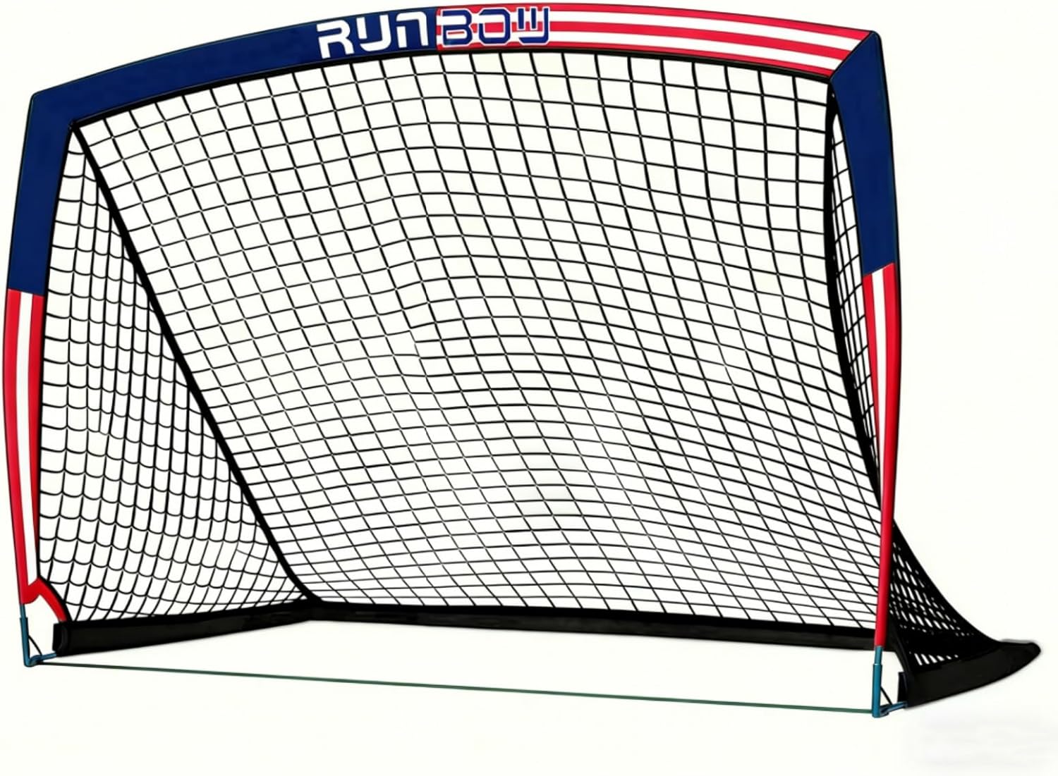 RUNBOW Soccer Goal for Backyard, 7x5 FT Portable Folding Soccer Net with Carry Bag for Kids and Adults Indoor/Outdoor Training Practice Use