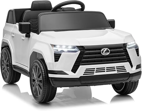 Winado 24V Kids Licensed Lexus GX550 Electric Ride on Car, White