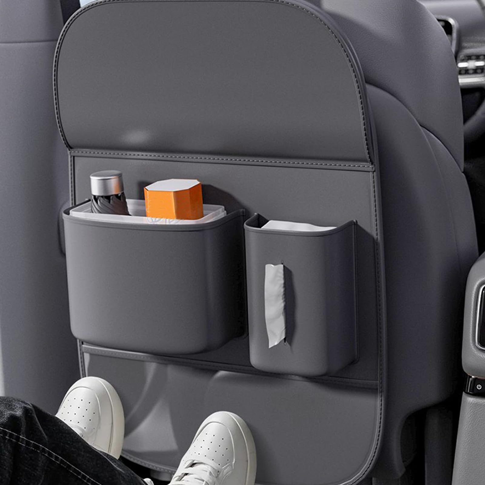 Organizzatore Per Automobili Da Schienale Posteriore Portafazzoletti in | Parasole per Sedile Auto per Viaggi in Auto SUV Furgone e Famiglia con Bambini