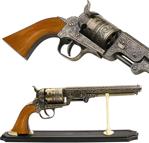 BladesUSA revolver western decorativo SMB-110 con base de exhibición 13 pulgadas general