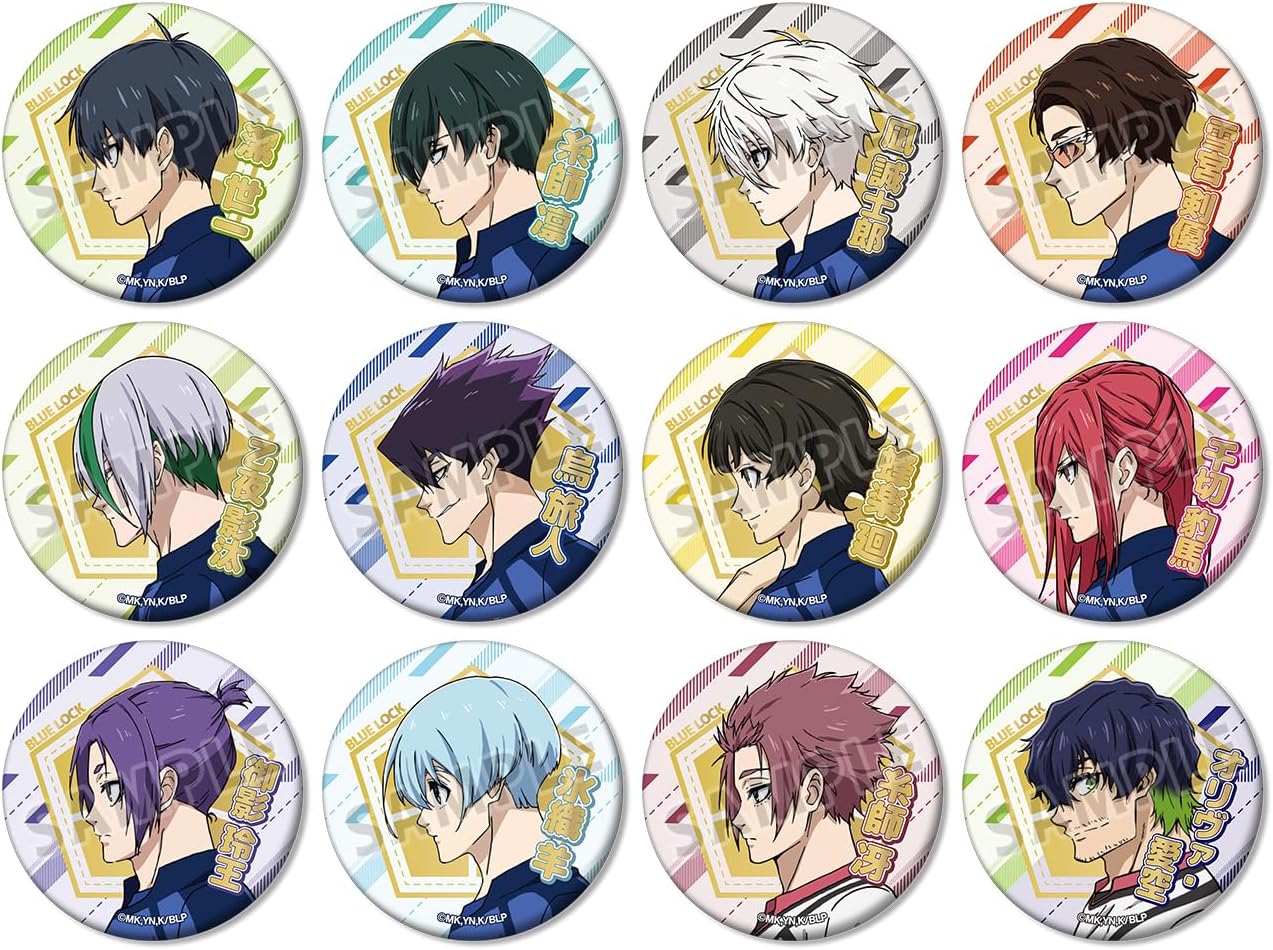 TV Anime Blue Rock Trading Jewelry Matte Tin Badge Box of 12