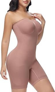 Strapless Shapewear Bodysuit for Women Butt Lifter Body Shaper Tummy Control Seamless Shapewear
