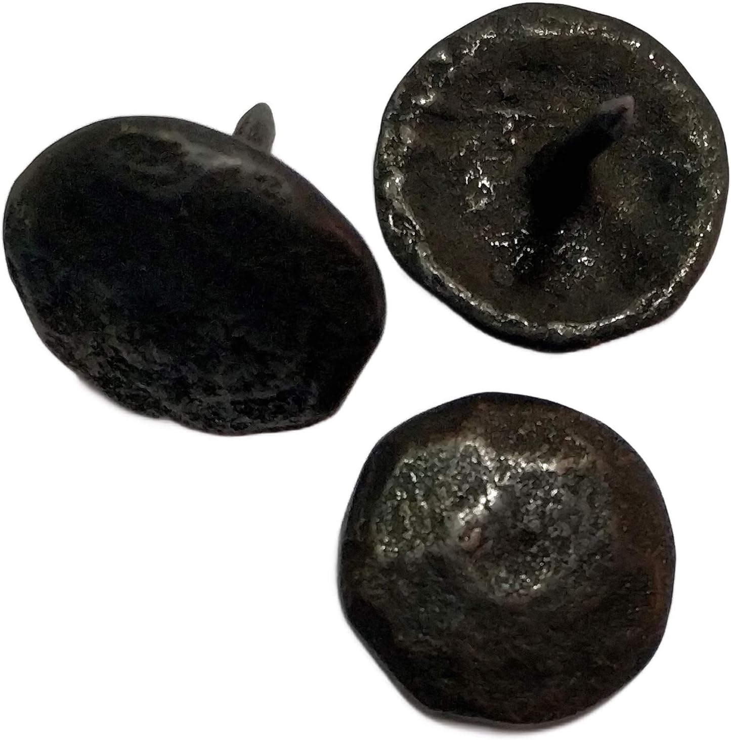 Antique Clavos Door Stud 20Pcs Round Solid Brass Hammered Upholstery Nail Tack (0.8 inches - 20 mm)