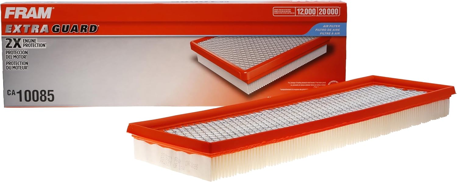 FRAM Extra Guard CA10085 Replacement Engine Air Filter for Select Volkswagen Models, Provides Up to 12 Months or 12,000 Miles Filter Protection
