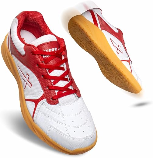 Vector X Ranger Badminton/Court Shoes Plus Non Marking Crepe Rubber Outsole, Lightweight & Comfort Shoe Best for Squash, T...