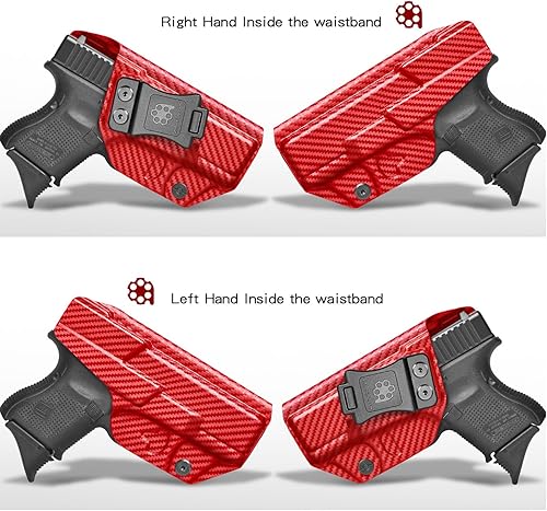 Miniatura 2 de Funda Glock 26 IWB KYDEX compatible con pistola Glock 26 Gen(3-5) y Glock 2733 Gen(3-4)  Cintura interior  Cant ajustable  Fabricado en Estados