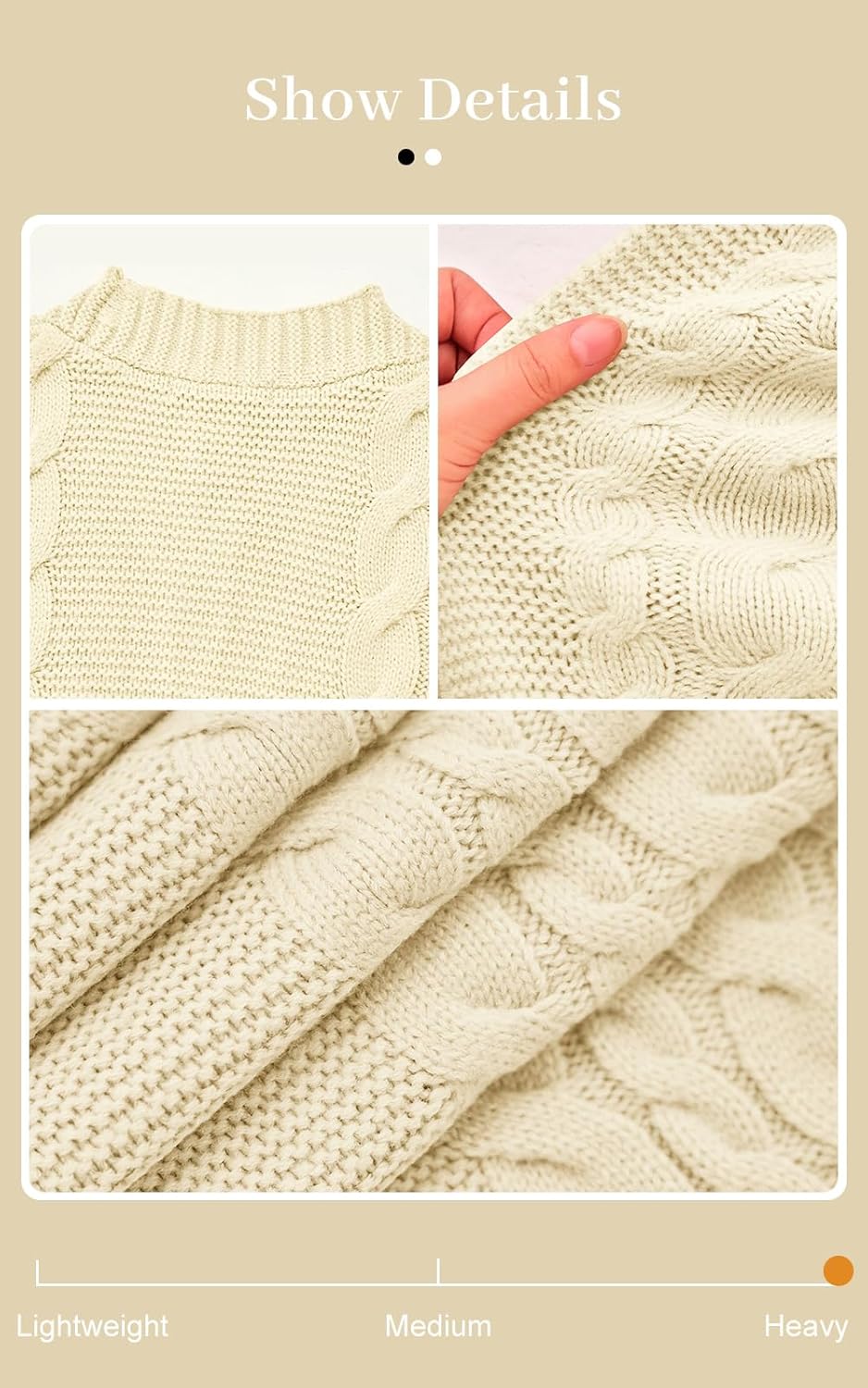 PRETTYGARDEN Long Sleeve Open Front Chunky Cardigan Sweaters for Women Cable Knit Long Cardigans Spring Outfits with Pockets - Image 5