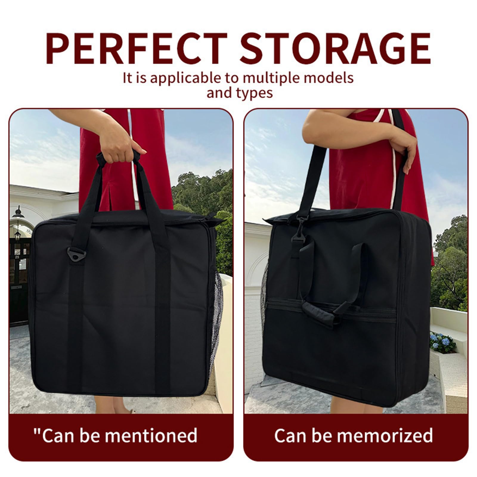 Customes Fit - Borsa portaoggetti in tessuto Oxford, resistente agli strappi, include protezione imbottita