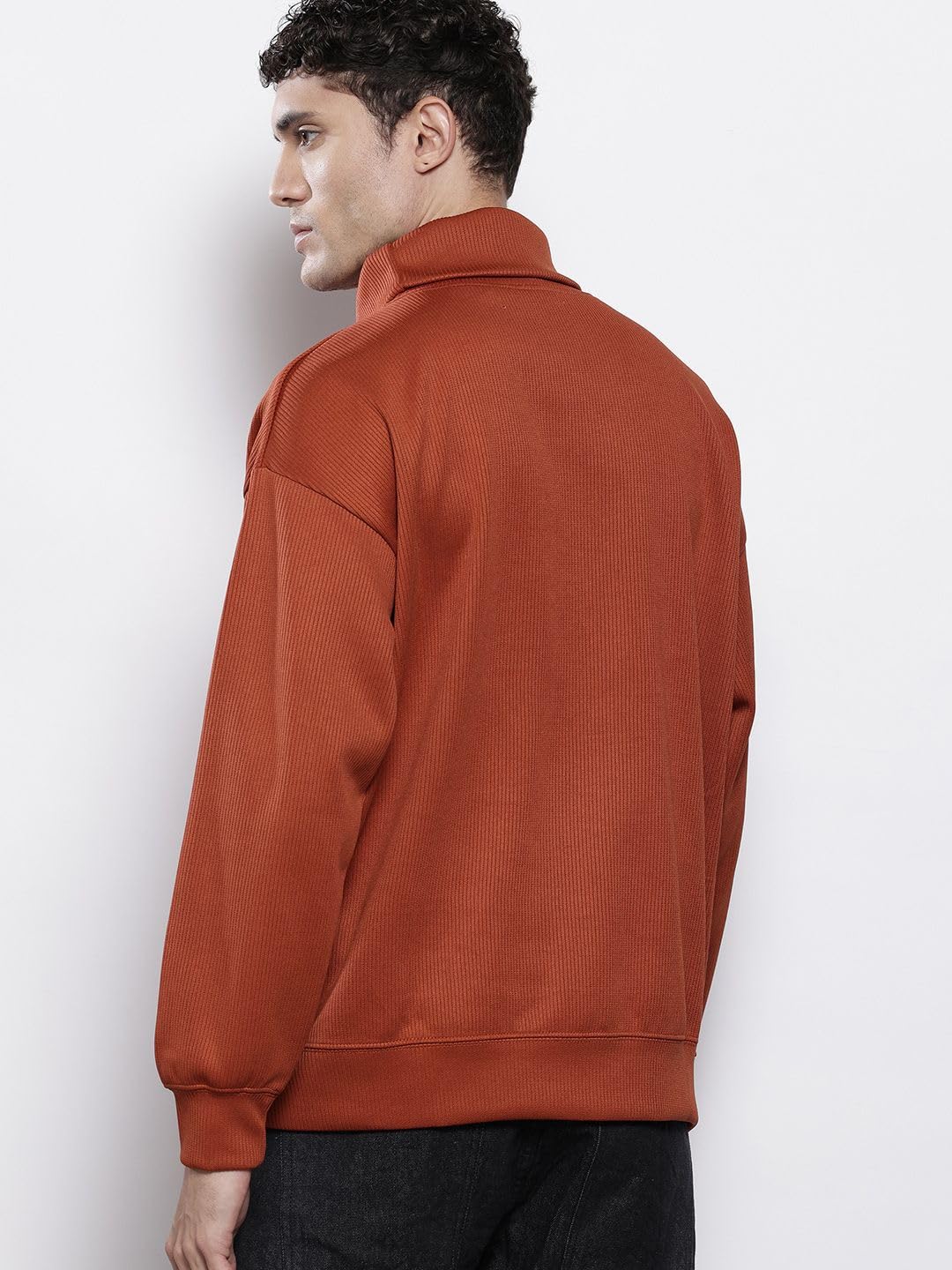 The Indian Garage Co Bluza męska o luźnym kroju i długimi rękawami