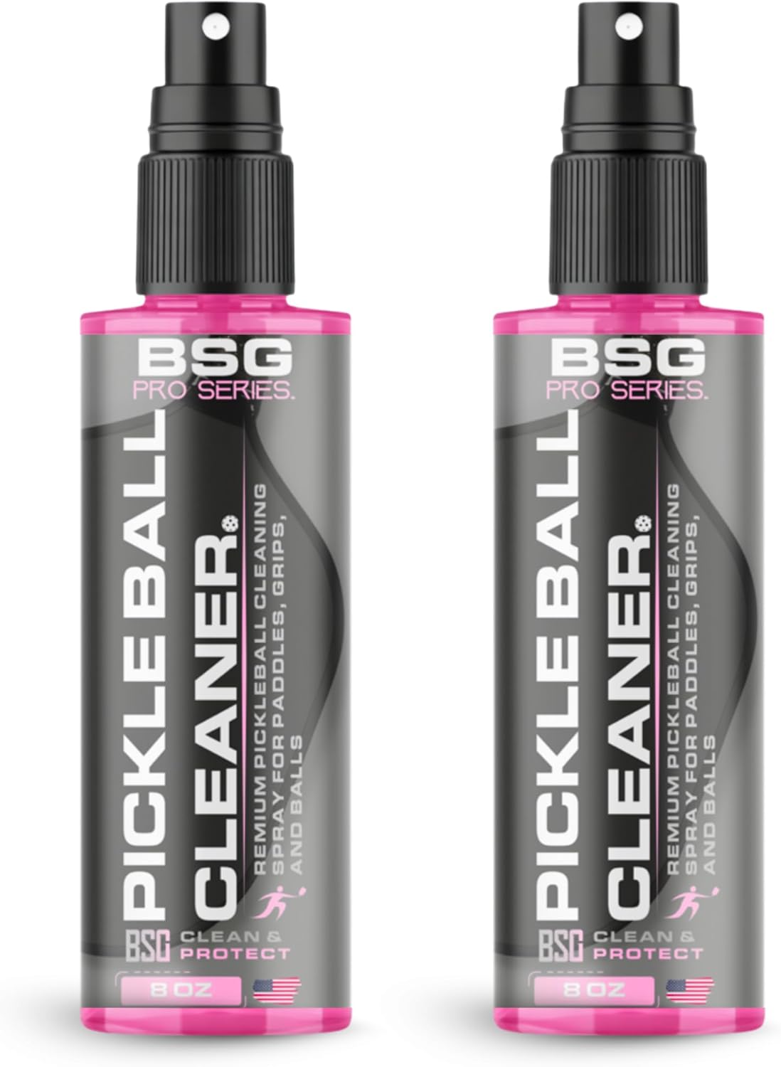 Pickleball Paddle Cleaner, Grip & Paddle Reset Spray, Erase Dirt & Grime, Improve Accuracy, Remove Sweat and Scum | 8 floz