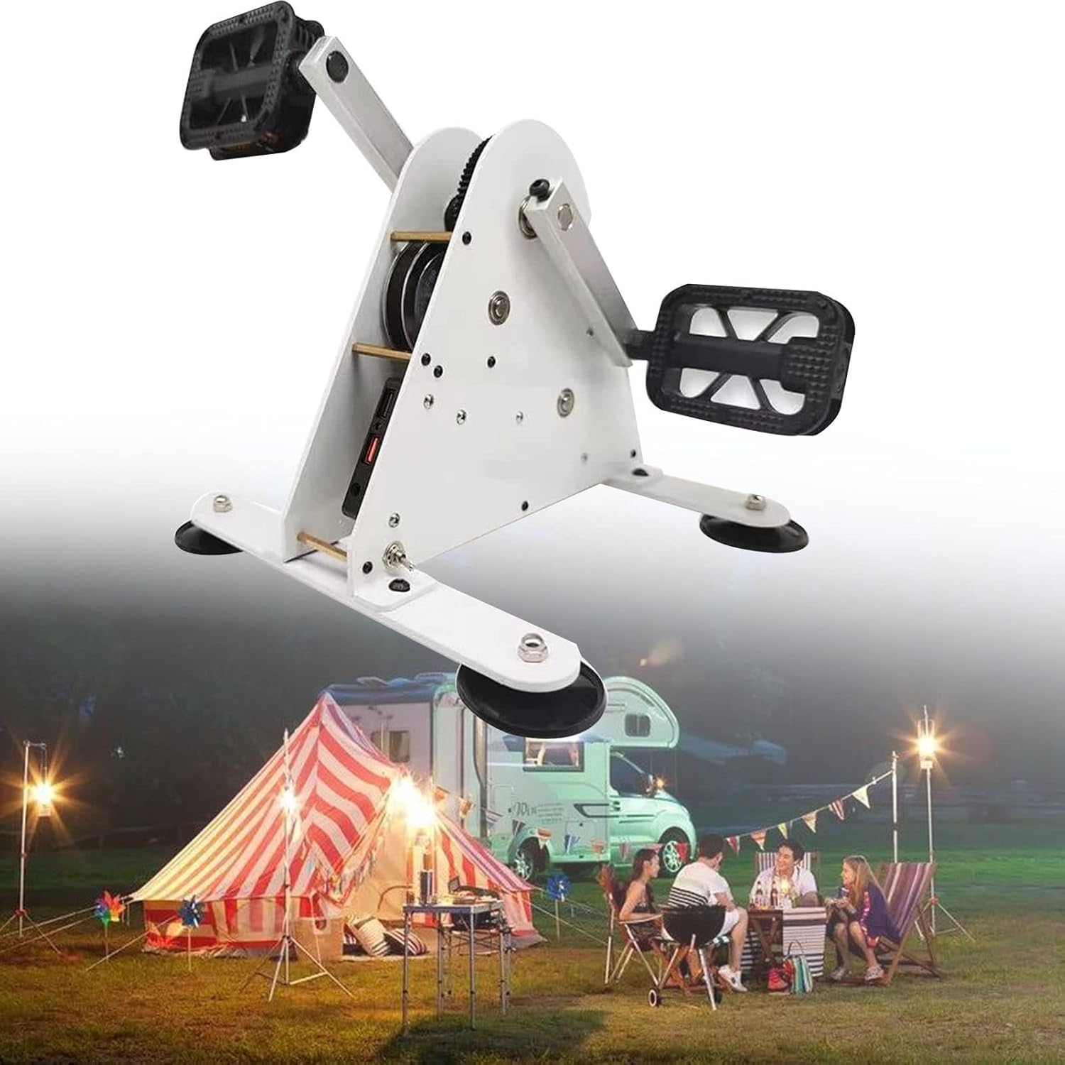 GEHPYYDS 50w 100w Portable Pedal Generator, Dual USB Crank