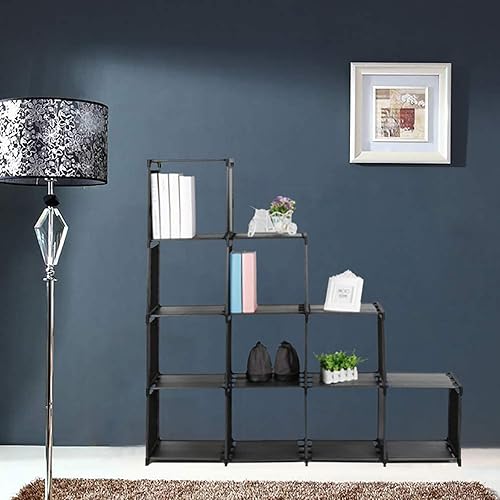 Miniatura 2 de Estante organizador de almacenamiento de 10 cubos, organizador de escaleras, estantería modular, organizador de almacenamiento de bricolaje, estante