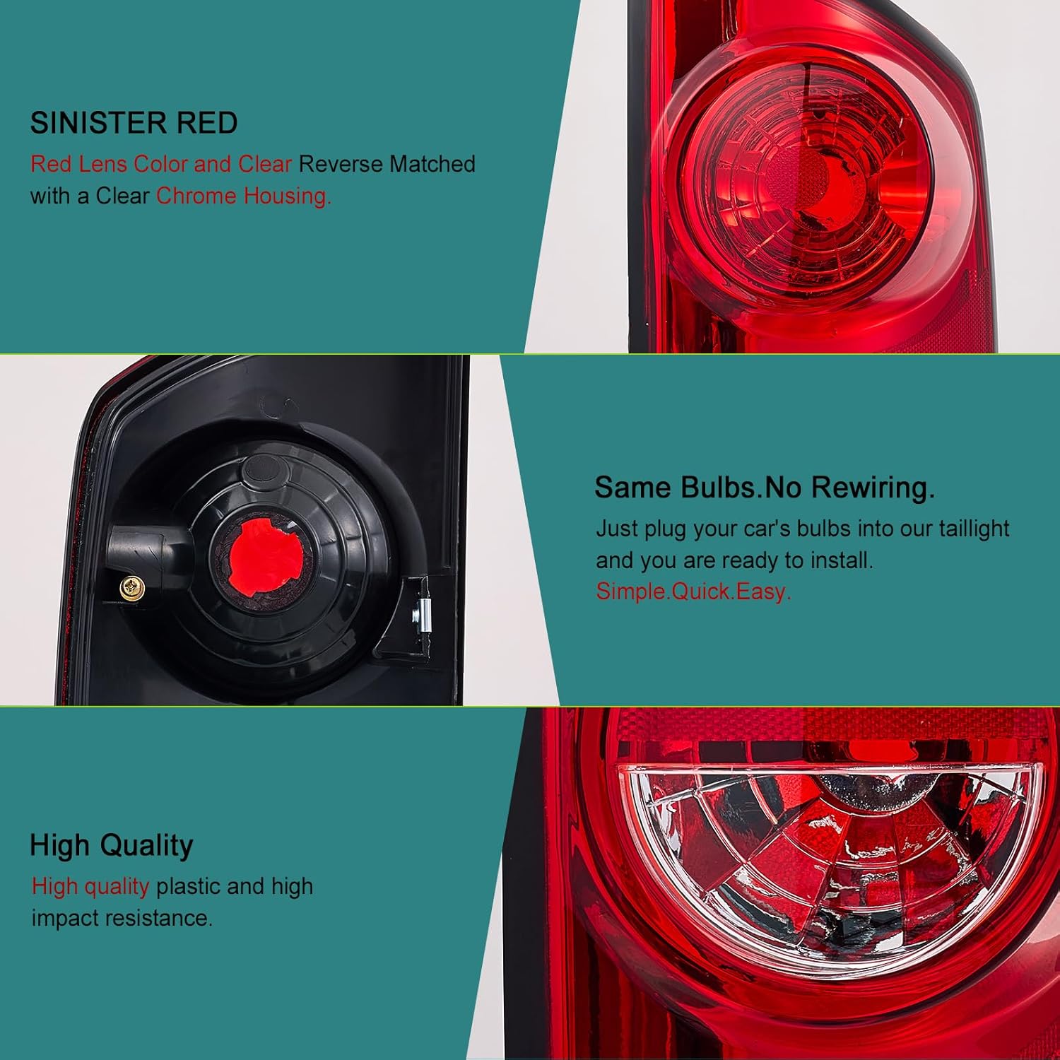 Tail Light fit for 2007-2009 Dodge Ram 1500/2500/3500 Pickup Passenger Right Rear Light Assembly CH2801165 55277302AC