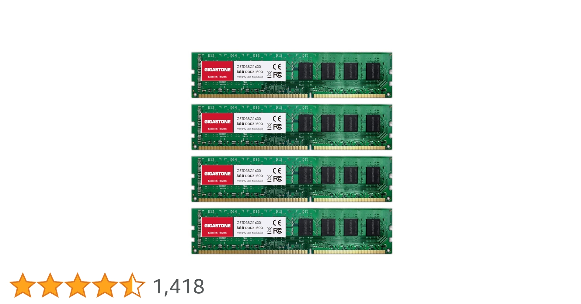 DDR3 32gb(8gb×4)デスクトップPC用メモリ Amazon.co.jp: 【メモリ DDR3】GIGASTONE 8GBx4枚 (32GB Kit