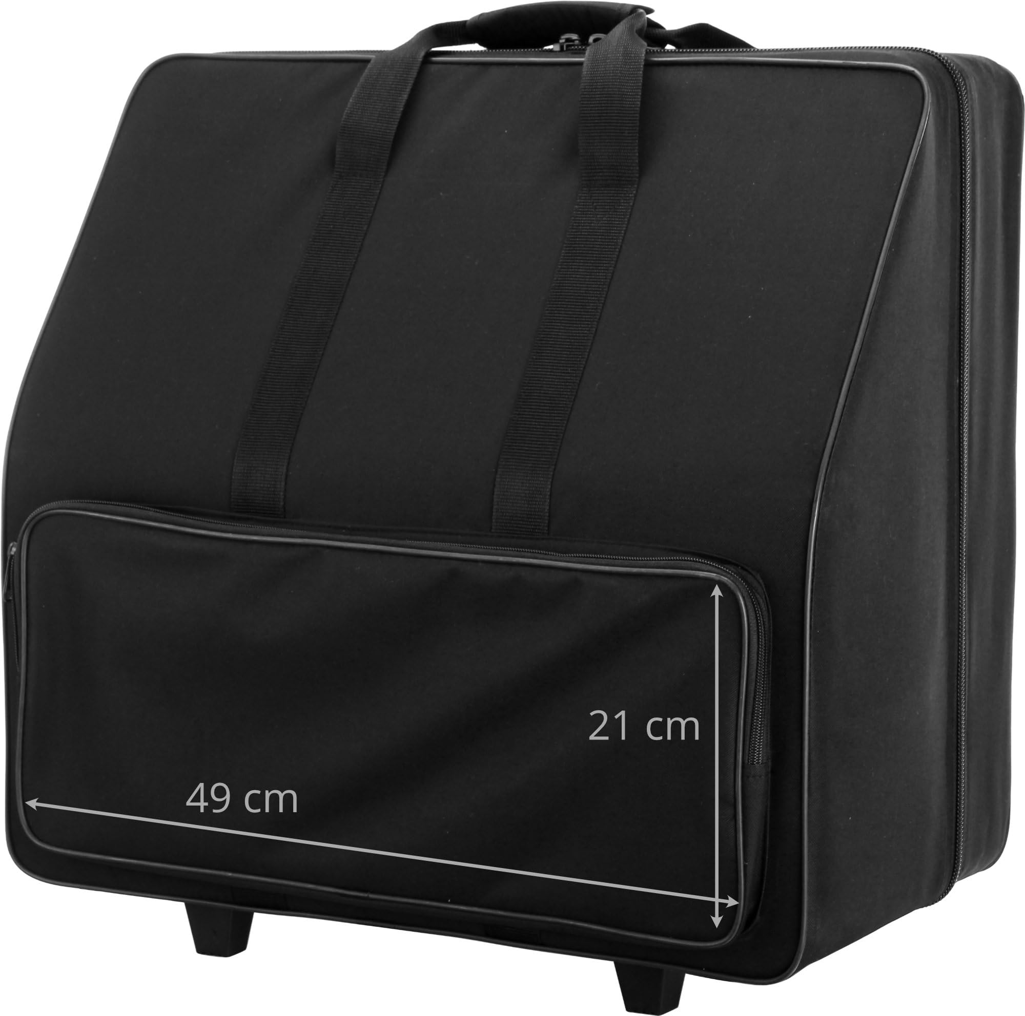 Alpenklang 120-Bass Akkordeon Koffer Trolley 56x50x33 cm schwarz