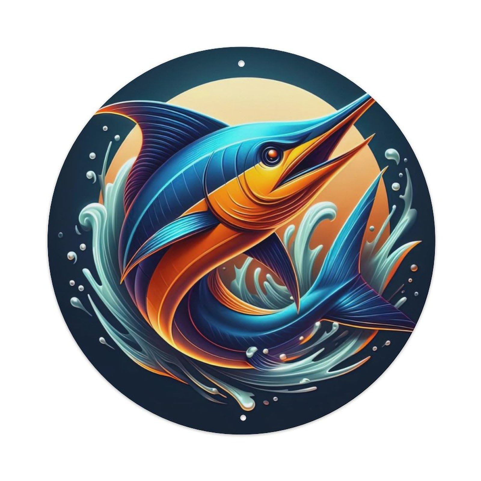 Animal The Magic Fish Metal Tin Sign